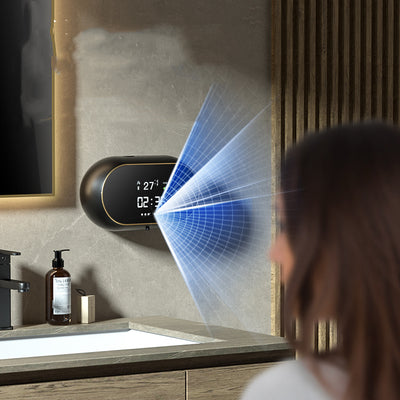 Wall-mounted automatic foam soap dispenser