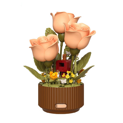 Preserved flower building blocks