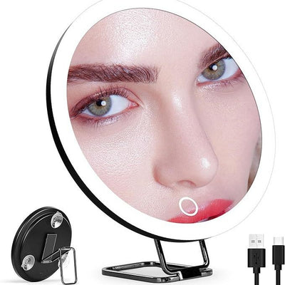 LED illuminated makeup mirror