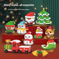 Christmas tree-themed building block set