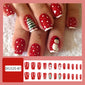 Christmas-themed nail art
