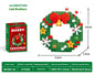 Christmas tree-themed building block set
