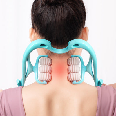 Multifunctional manual neck massager