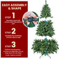 PVC Christmas tree with lights
