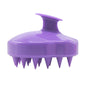 Scalp cleansing and meridian massage silicone brush