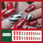 Christmas-themed nail art