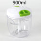 Multifunctional manual food chopper