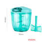 Multifunctional manual food chopper