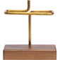 Brass and black walnut coffee filter paper holder