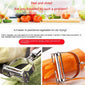 Multifunctional food peeler, corer, and slicer