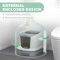 Litter Box Fully Enclosed Cat Toilet