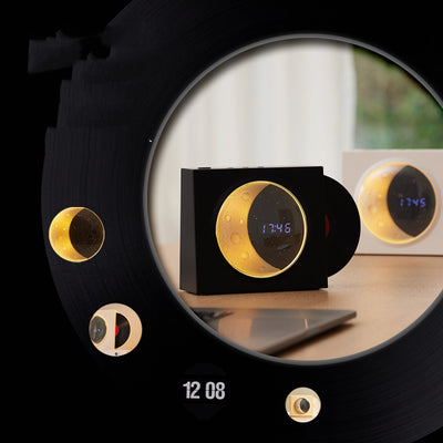 Moon phase clock Bluetooth speaker