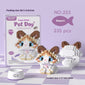 Cute pet building block set