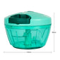 Multifunctional manual food chopper