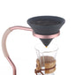 Porous ceramic pour-over coffee filter cup