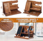 Solid wood desktop storage rack