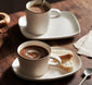 Breakfast coffee cup and saucer set
