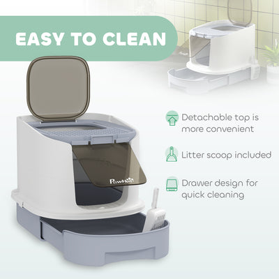 Litter Box Fully Enclosed Cat Toilet
