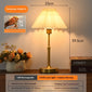 Retro Creative French Fabric Metal Table Lamp