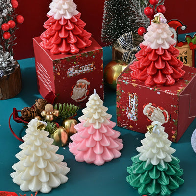 Christmas tree scented candle