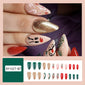 Christmas-themed nail art