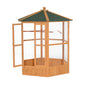 69" Wooden Hexagonal Outdoor Aviary Flight Bird Cage