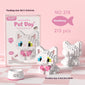 Cute pet building block set