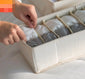 Mesh underwear and sock storage box