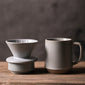 Ceramic drip-filter pour-over coffee cup