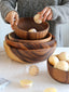 natural wood bowl