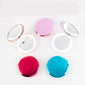 Portable mini makeup mirror with light