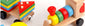 Children's educational building block train set