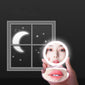 Portable mini makeup mirror with light
