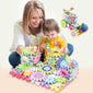 Building block gear assembly set