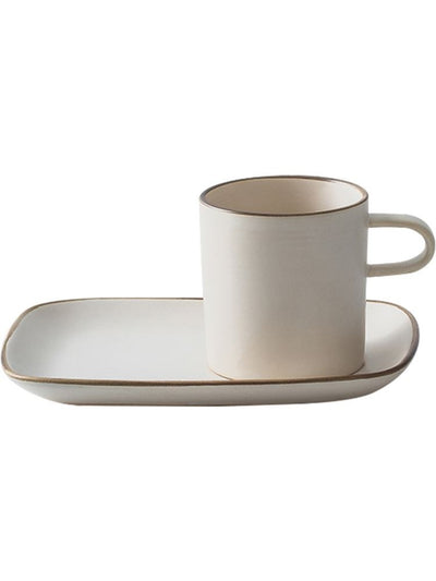 Breakfast coffee cup and saucer set