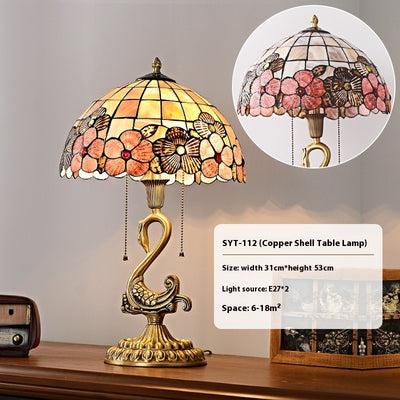 Premium American Retro All Copper Swan Desk Lamp