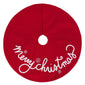 Red Christmas tree skirt