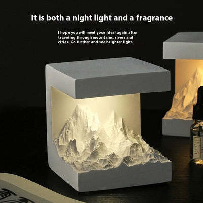 Sunrise over the Golden Mountain aromatherapy night light