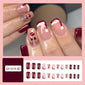 Christmas-themed nail art