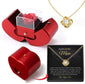 Preserved rose jewelry box