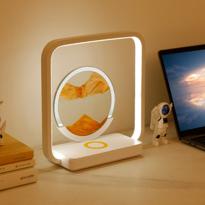 Creative wireless charging sand painting night light