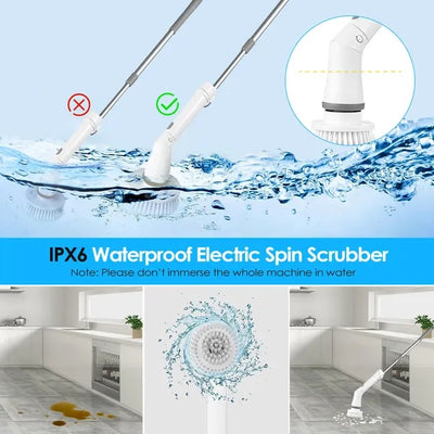 Electric rotating cleaning brush