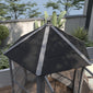69" Wooden Hexagonal Outdoor Aviary Flight Bird Cage With Covered Roof
