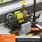 Kitchen sink storage rack
