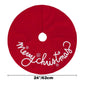 Red Christmas tree skirt