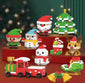 Christmas tree-themed building block set