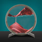 Glass sand painting