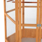 69" Wooden Hexagonal Outdoor Aviary Flight Bird Cage