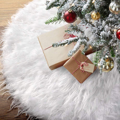 White Christmas tree skirt