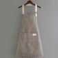 Thin cotton and linen apron
